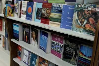 Our retail bookstore at the Barbados Community College